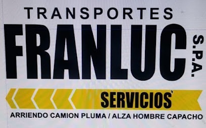 Arriendo Camión Pluma Canastillo Alza Hombre TRANSPORTES FRANLUC